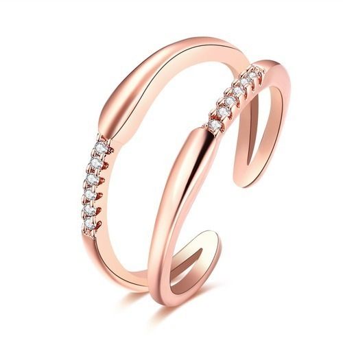 Designer Skin Friendly Stone And Copper Alloy Finger Rings For Ladies 