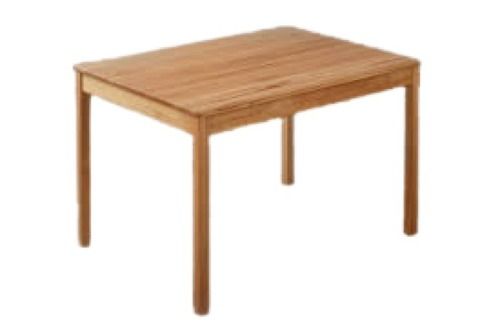  पर्यावरण के अनुकूल हल्की भूरी ठोस लकड़ी की मेज 