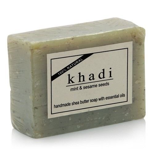 Eco Friendly Plain Solid Rectangular Khadi Soap For Hand Wash 