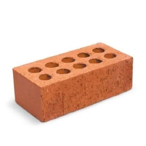 Fire Resistant Rectangular 12x4x2 Inch Solid Hollow Clay Brick