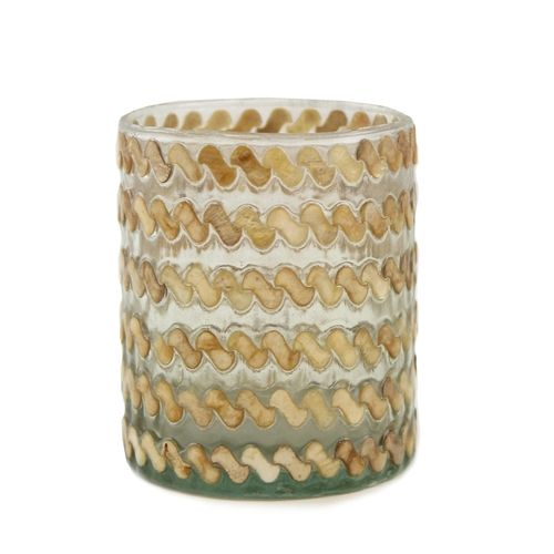 Washable Gold Wave Capiz Votive