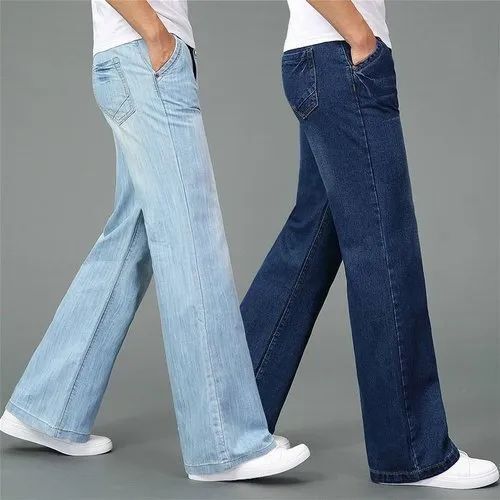 Light And Dark Blue Regular Fit Casual Wear Mens Denim Jeans