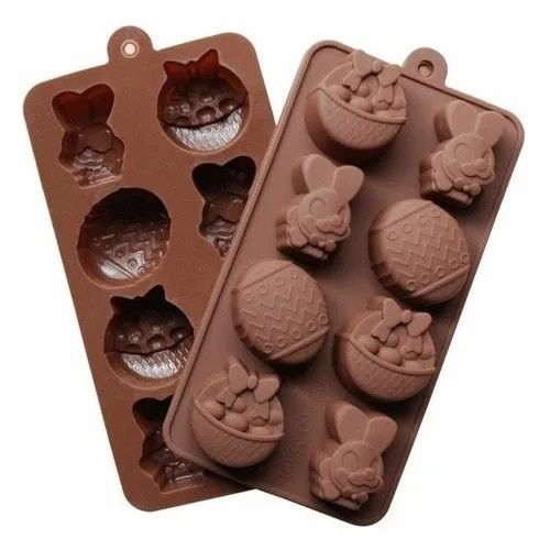 Lightweight Variant Hollow 8 Cavity Portable Silicone Chocolate Mold