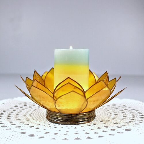 Washable Lotus Candle Holder