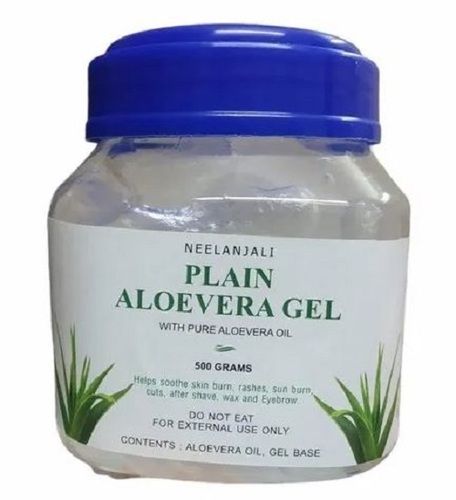 Plain Aloevera Gel With Pure Aloevera Oil, 500 Gram Grade: A Grade