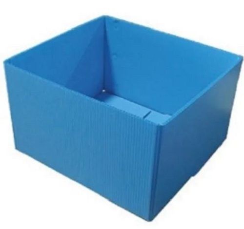 Machine Made Plain Square Pvc Corrugated Plastic Box