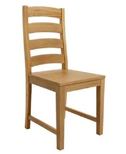 Polished Plain Oak Wooden Armless Chair For Home