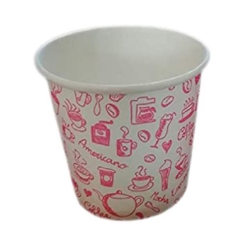 Printed Round Shape Disposable Paper Cup 50Ml, 100 Pieces Set Application: Event Supply