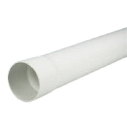 White 3-4 Inch Diameter Round Shape Plastic PVC Pipes 