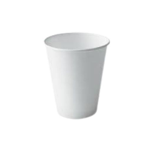 White Round Shape Disposable Paper Cup, 100 Pieces Set