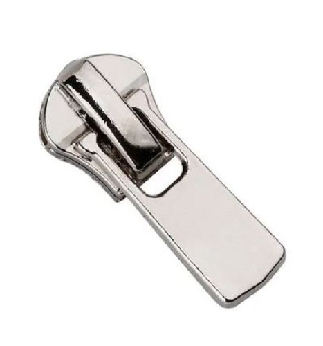 Metal Zipper Slider - 1 Inch Silver | High-Durability Polished Steel, Easy Attachment with Screwdriver, Super-Strong Zipper for Bags