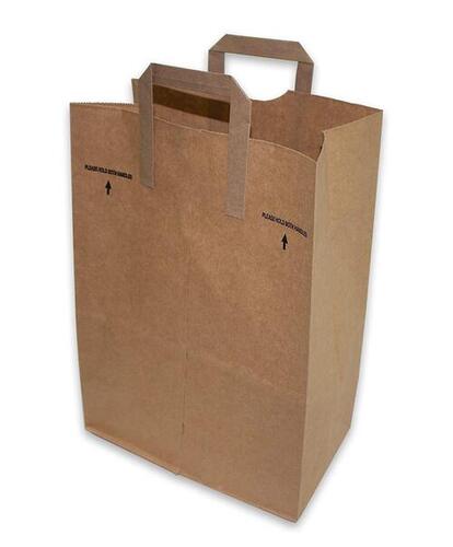 10 Kilograms Capacity Eco Friendly Recycled Paper Grocery Bag