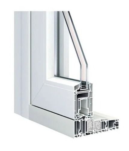 Silver 2.5 Mm Thick Sound Proof Modern Powder Coated Upvc Window Profile