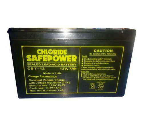 7Ah Sealed Lead Acid Battery (Exide Chloride Safepower)