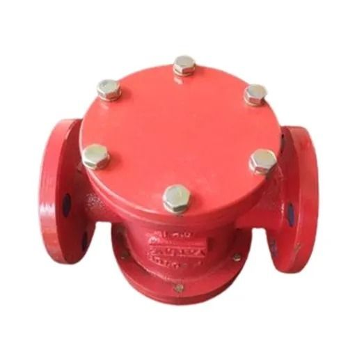 Red Corrosion Resistance Round Paint Coated Mild Steel Industrial Gas Filter