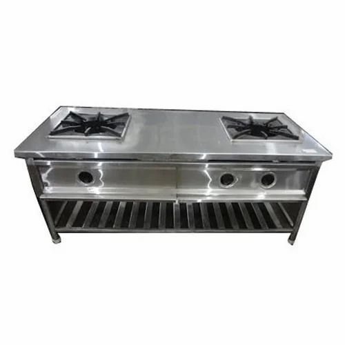 Double Burner Gas Range For Restaurant And Hotel