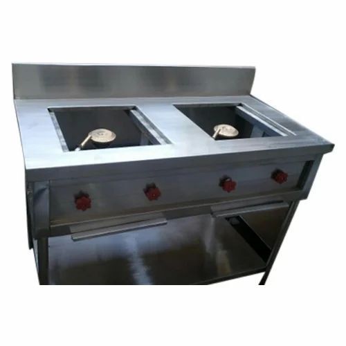 Double Burner Gas Stove For Hotel And Restaurant Use