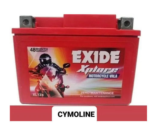 Motorcycle Vrla Battery (Exide Xplore Xltz4) With 48 Months Warranty