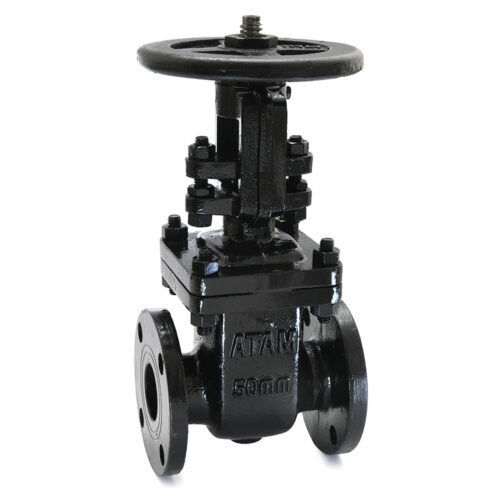 Black Pn-1.0 Flanged Ends Cast Iron Gate Valve