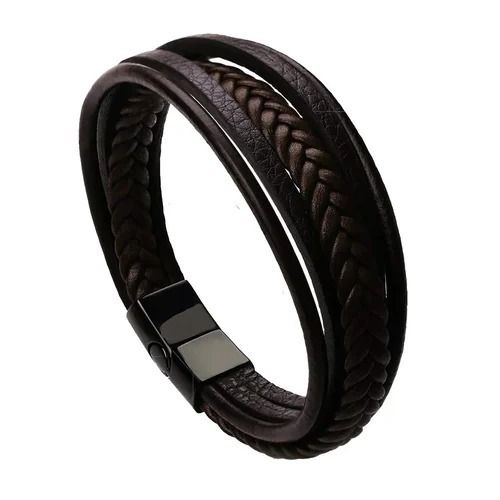 3 Inch Round Light Weight Matte Finish Bracelet Band For Mens