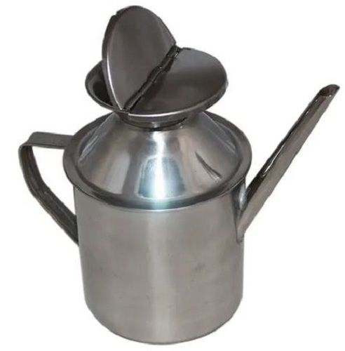5 Liter Capacity Polished Stainless Steel Oil Can