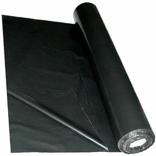 50 Meter 0.65mm Thick 20 Inches Wide Matte Finished Black Polythene Film