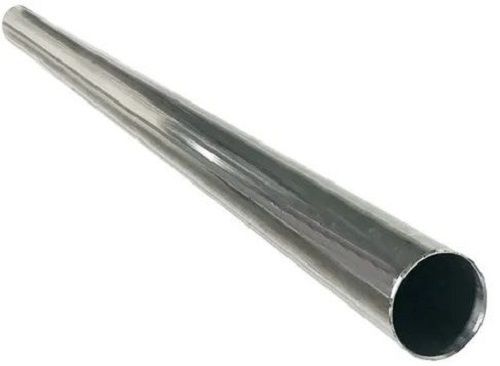 Silver 8 Meter Long Round Polished Seamless Stainless Steel Straight Pipes