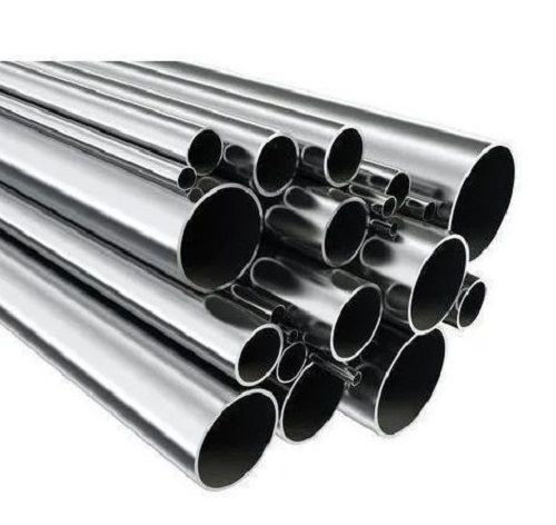 Silver 8 Mm Thick Polished Round Aluminium Seamless Pipes