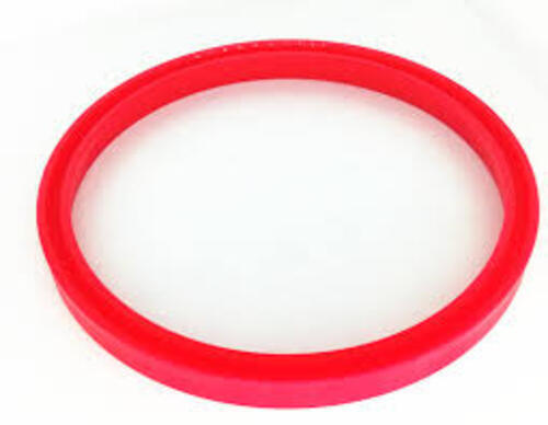 Red 8 Mm Thick Round Polyurethane Piston Seal For Industrial Use 