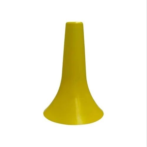 9 Inches PVC Yellow Vinyl Sculpted Cone