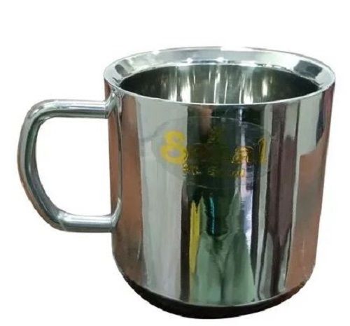 90 Ml Capacity Round Plain Polished Stainless Steel Cup