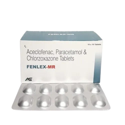 Fast Action Aceclofenac Paracetamol Clorzoxazone Tablet For Pain Relief  Lead Time: 24 Hour