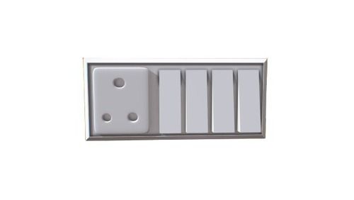 Ip 65 Level White Square 600 Voltage Electrical Switch Boards Application: Wall