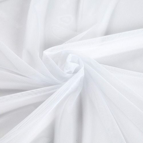 White Light Weight And Washable Net Fabrics For Garments