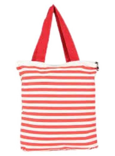 Red And White Striped Cotton Bags Capacity: 2 Kg/day