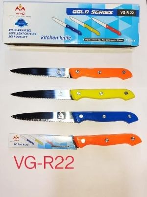 Multi Colour Stainless Steel Full Blade Kitchen Knife