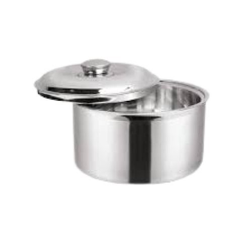 Silver Stainless Steel Hot Delight Food Serving Bowl For Kitchen