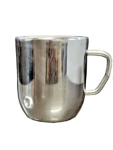 Stylish Round Plain Glossy Finish Light Weight Stainless Steel Tea Cup