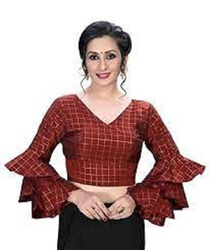 Full Sleeves Bangalori Ladies Heart Shape Blouse M-004 at Rs 365/piece in  Surat