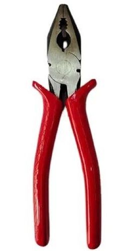 Red 10 Inch Mild Steel And Plastic Polished Taparia Plier For Industrial Purposes