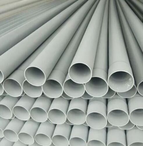 Grey 3 Meter Long 5 Mm Thick Round Seamless Pvc Sanitary Pipe 