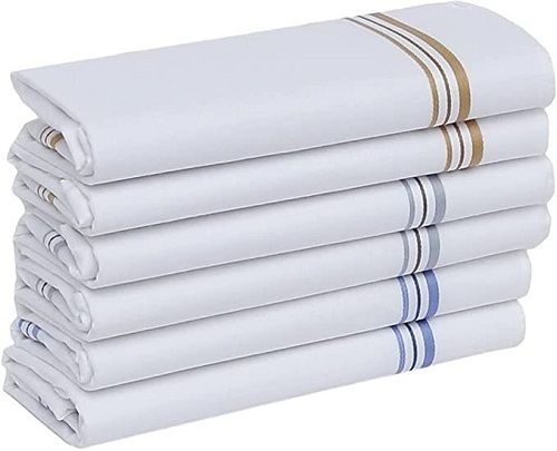 46Cm X 46 Cm Size Plain Pattern Pure Cotton Handkerchiefs  Age Group: Adults