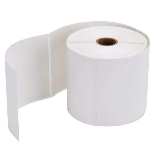 White 6X4 Inches Plain Rectangular Direct Thermal Labels For Barcode Printing