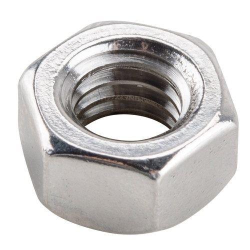 Silver Full Threaded Corrosion Protection Polished Stainless Steel Hex Nut