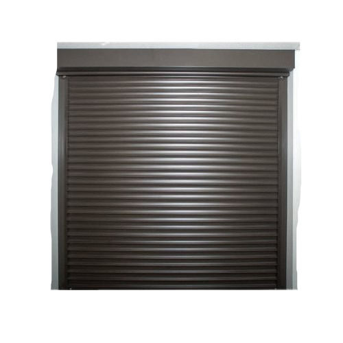 Brown Horizontal Manually Galvanized Iron Rolling Shutter For Exterior Use