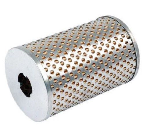 Silver Polished Cylindrical Mild Steel Tractor Oil Filter