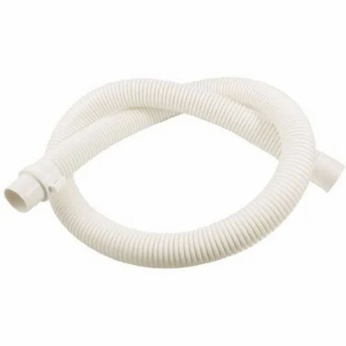 White 1 Meter Length Flexible Water Drain Discharge Hose Pipe