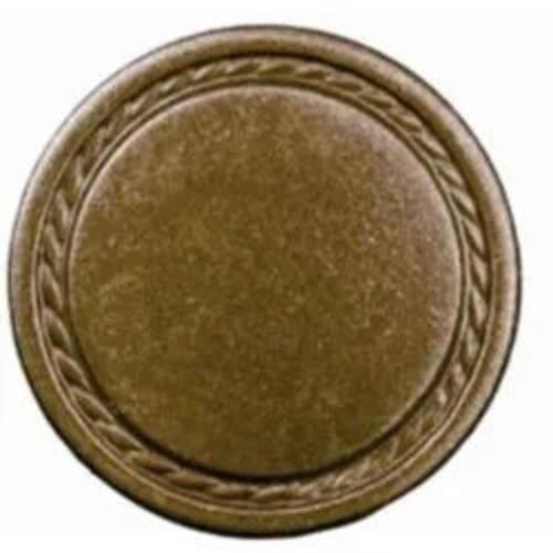 1 Mm Thick Round Polish Finished Brass Button For Garments Use 