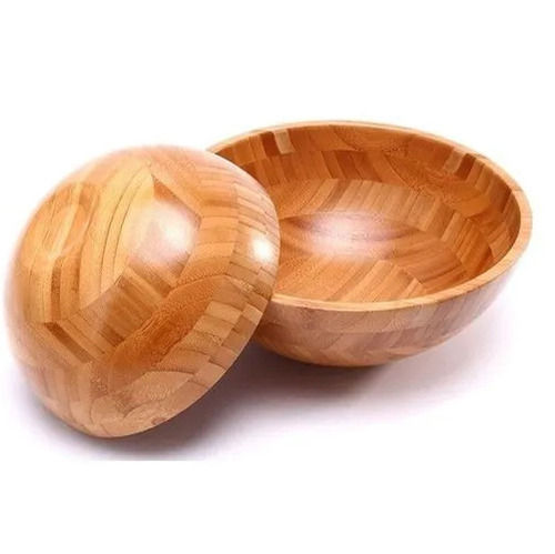 10 Inch Round Wooden Serving Bowls For Restaurant And Hotel