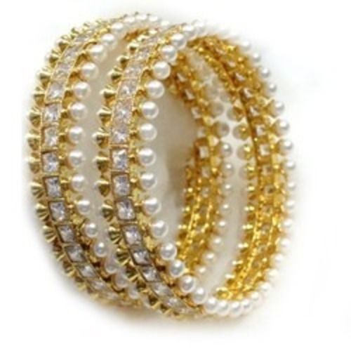 2.5 Inch Round Party Wear Brass Artificial Bangles For Ladies